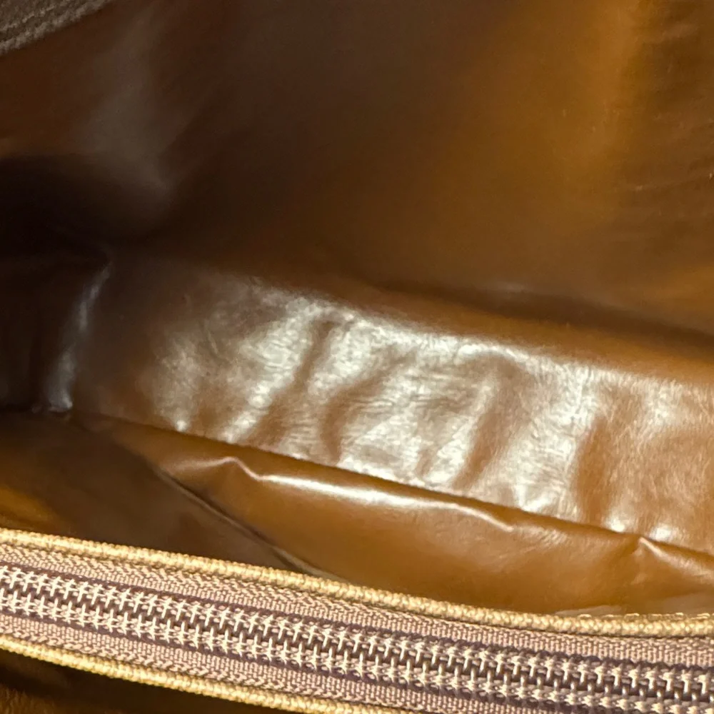 Burberry Vintage Tan and Brown Checkered Tote - Picture 5 of 15